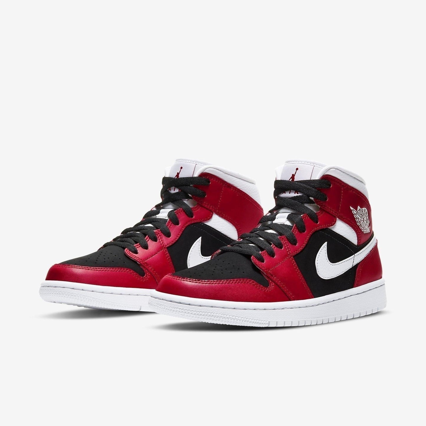 Air Jordan 1 Mid 'Gym Red' (2020) (Womens) [BQ6472-601] Athletic Basketball Sports Sneakers in Gym Red / White - Black for Unisex Adult Female Ladies Girls WMNS - AVBL MRKT (1)