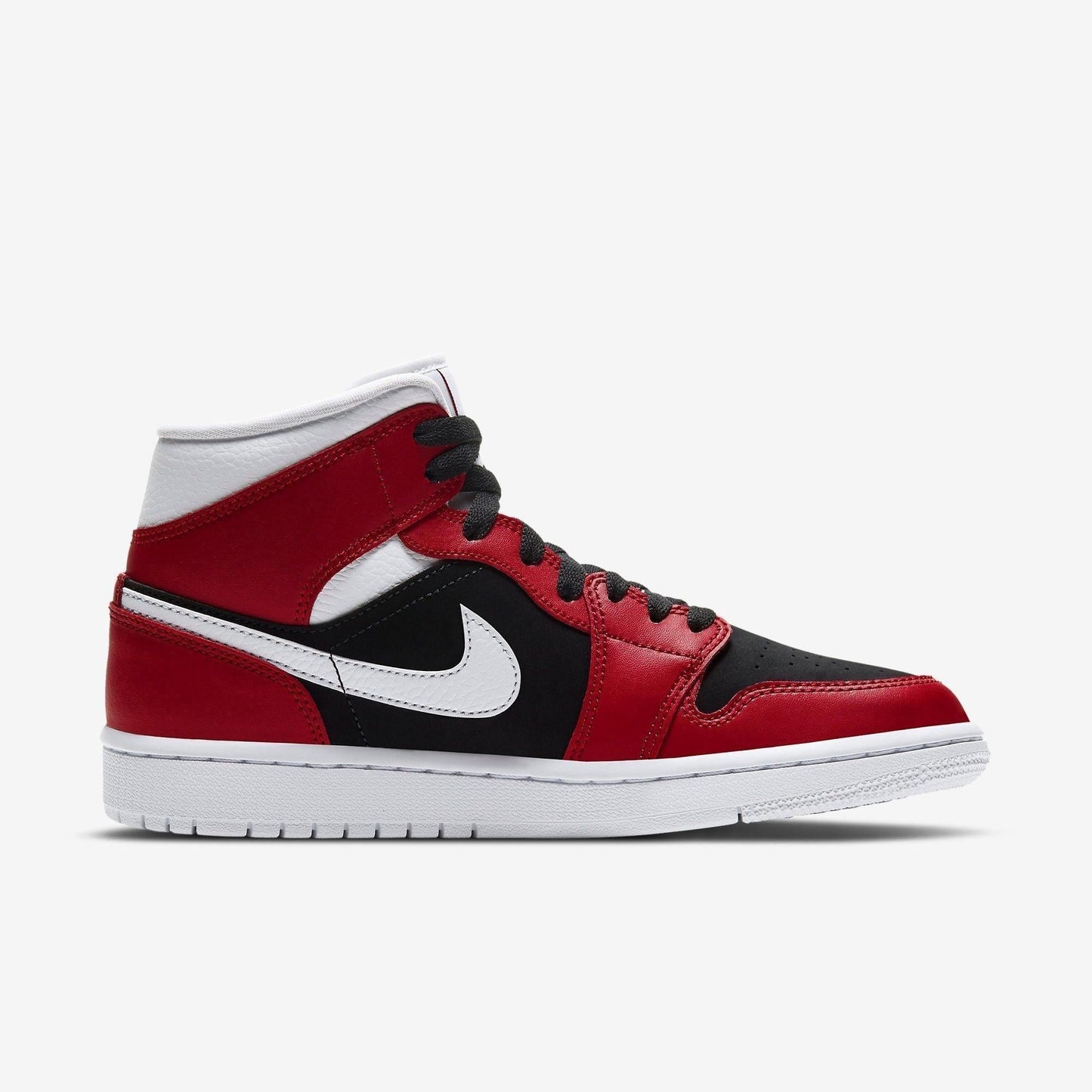 Air Jordan 1 Mid 'Gym Red' (2020) (Womens) [BQ6472-601] Athletic Basketball Sports Sneakers in Gym Red / White - Black for Unisex Adult Female Ladies Girls WMNS - AVBL MRKT (4)