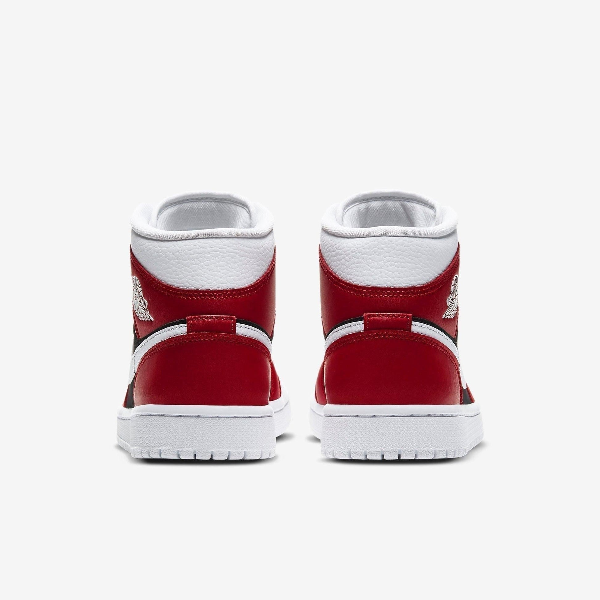 Air Jordan 1 Mid 'Gym Red' (2020) (Womens) [BQ6472-601] Athletic Basketball Sports Sneakers in Gym Red / White - Black for Unisex Adult Female Ladies Girls WMNS - AVBL MRKT (6)