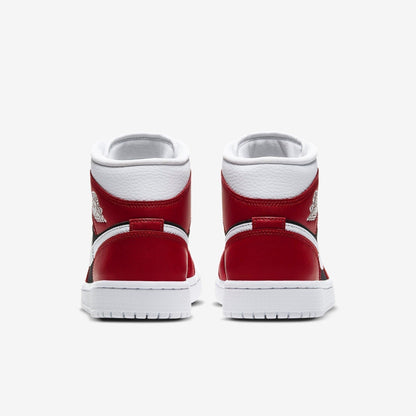 Air Jordan 1 Mid 'Gym Red' (2020) (Womens) [BQ6472-601] Athletic Basketball Sports Sneakers in Gym Red / White - Black for Unisex Adult Female Ladies Girls WMNS - AVBL MRKT (6)