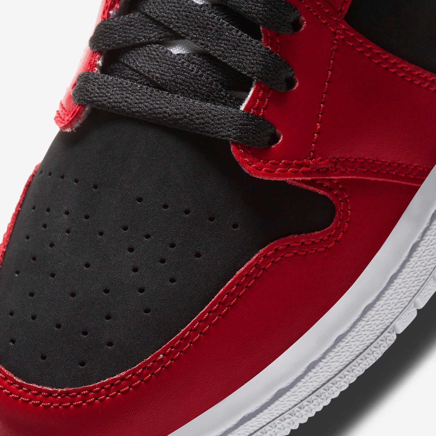 Air Jordan 1 Mid 'Gym Red' (2020) (Womens) [BQ6472-601] Athletic Basketball Sports Sneakers in Gym Red / White - Black for Unisex Adult Female Ladies Girls WMNS - AVBL MRKT (7)