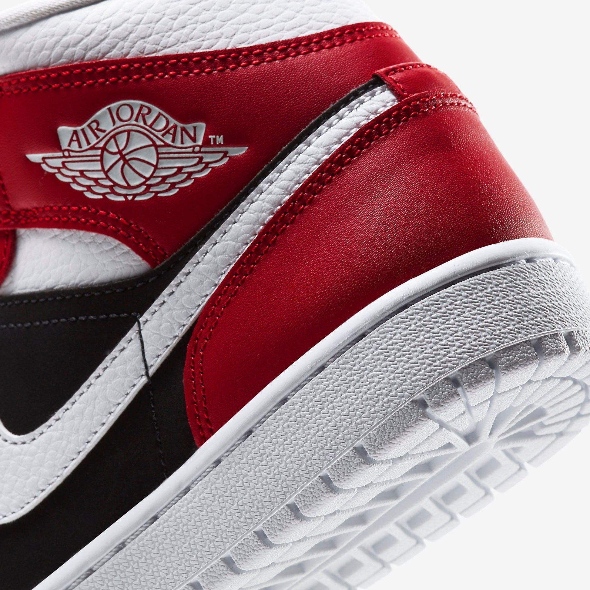 Air Jordan 1 Mid 'Gym Red' (2020) (Womens) [BQ6472-601] Athletic Basketball Sports Sneakers in Gym Red / White - Black for Unisex Adult Female Ladies Girls WMNS - AVBL MRKT (8)