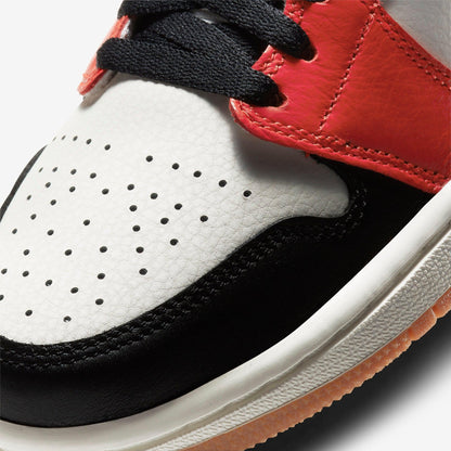 Air Jordan 1 Mid SE 'Let(Her)Man / Homecoming' (2020) (Womens) [DC1426-100] Athletic Basketball Sports Sneakers in Sail / Light Photo Blue - Chile Red for Unisex Adult Female Ladies Girls WMNS - AVBL MRKT (7)