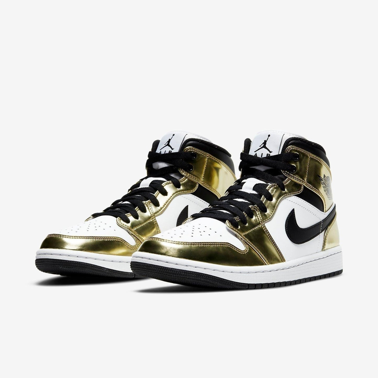 Air Jordan 1 Mid SE 'Metallic Gold' (2020) [DC1419-700] Athletic Basketball Sports Sneakers in Metallic Gold / Black - White for Unisex Adult Mens - AVBL MRKT (1)