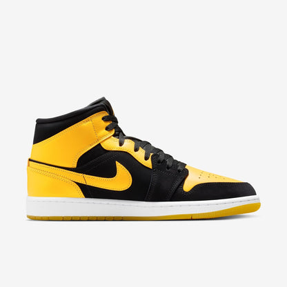 Air Jordan 1 Mid SE 'New Love / Varsity Maize' (2025) [HJ6654-071] Athletic Basketball Sports Sneakers in Black / Varsity Maize - White for Unisex Adult Mens - AVBL MRKT (4)