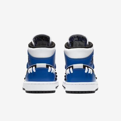 Air Jordan 1 Mid SE 'Sisterhood' (2020) (Womens) [CV0152-401] Athletic Basketball Sports Sneakers in Game Royal / Black - White for Unisex Adult Female Ladies Girls WMNS - AVBL MRKT (6)