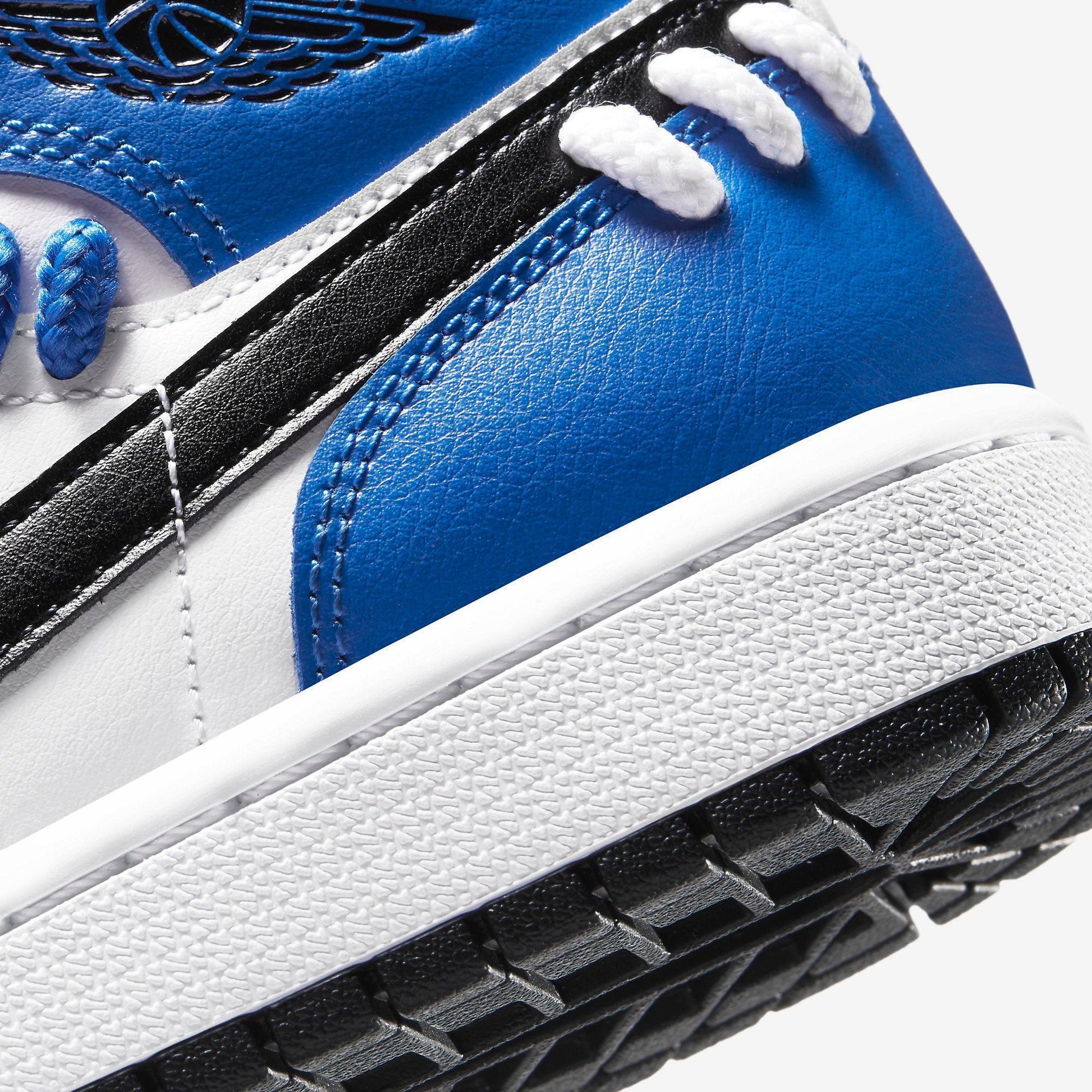 Air Jordan 1 Mid SE 'Sisterhood' (2020) (Womens) [CV0152-401] Athletic Basketball Sports Sneakers in Game Royal / Black - White for Unisex Adult Female Ladies Girls WMNS - AVBL MRKT (8)