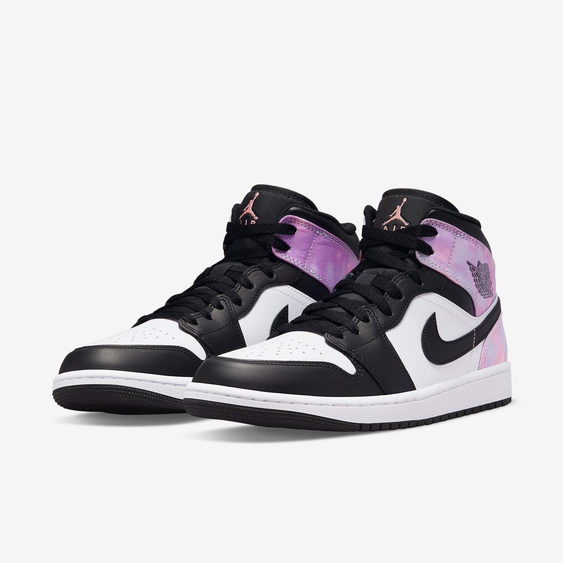 Air Jordan 1 Mid SE 'Zen Master' (2022) [DM1200-001] Athletic Basketball Sports Sneakers in Black / Bleached Coral - White for Unisex Adult Mens - AVBL MRKT (1)