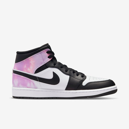 Air Jordan 1 Mid SE 'Zen Master' (2022) [DM1200-001] Athletic Basketball Sports Sneakers in Black / Bleached Coral - White for Unisex Adult Mens - AVBL MRKT (4)