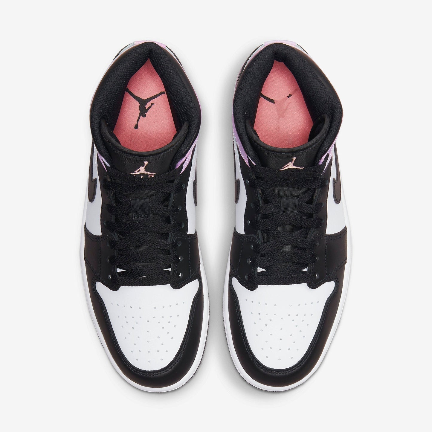 Air Jordan 1 Mid SE 'Zen Master' (2022) [DM1200-001] Athletic Basketball Sports Sneakers in Black / Bleached Coral - White for Unisex Adult Mens - AVBL MRKT (5)