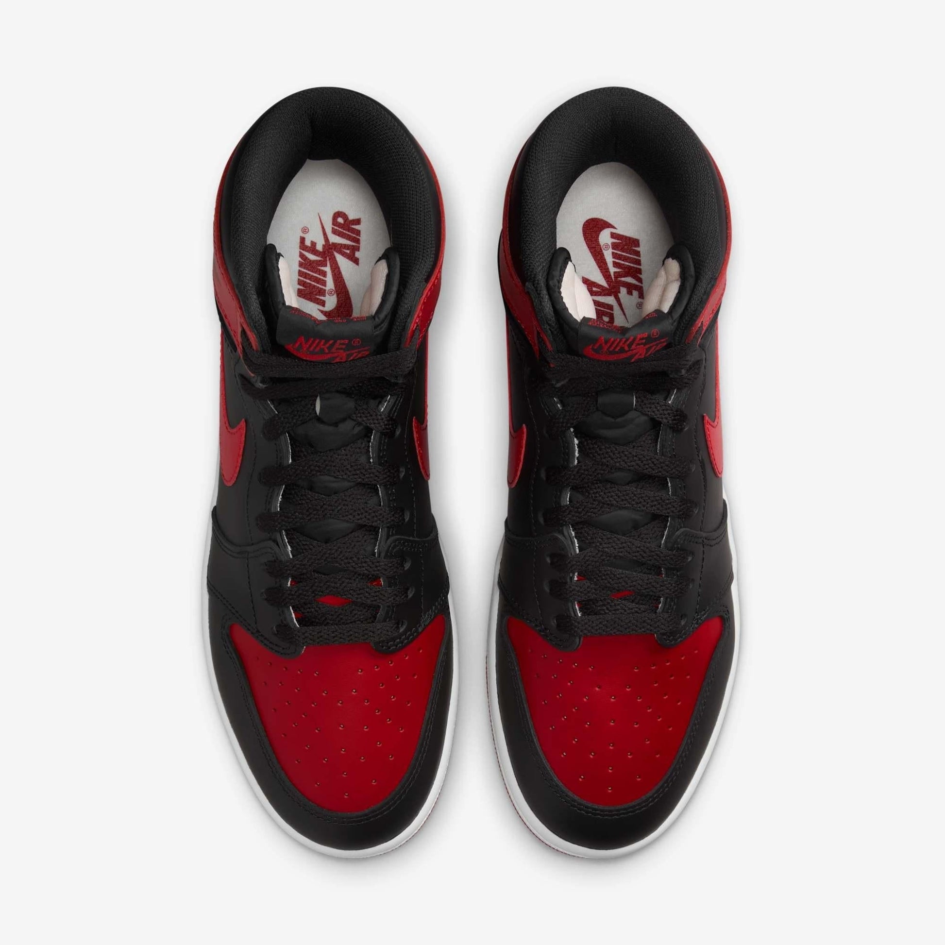Air Jordan 1 Retro High OG '85 'Bred / Banned' (2025) [HV6674-067] Athletic Basketball Sports Sneakers in Black / Varsity Red - White for Unisex Adult Mens - AVBL MRKT (5)