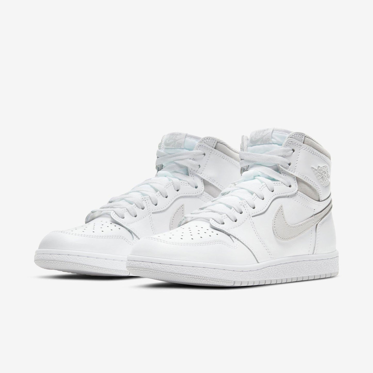Air Jordan 1 Retro High OG '85 'Neutral Grey' (2021) [BQ4422-100] Athletic Basketball Sports Sneakers in White / Neutral Grey for Unisex Adult Mens - AVBL MRKT (1)