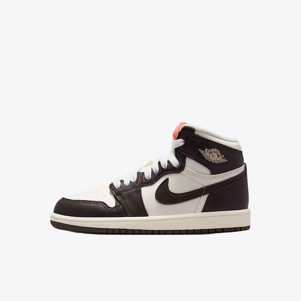 Air Jordan 1 Retro High OG 'Baroque Brown' (2025) (PS) [FD2597-200] Athletic Basketball Sports Sneakers in Baroque Brown / Light Madder Root - Sail for Unisex Little Kids Pre-School Boys Girls - AVBL MRKT (2)