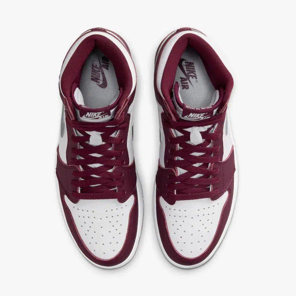 Air Jordan 1 Retro High OG 'Bordeaux' (2021) [555088-611] Athletic Basketball Sports Sneakers in Bordeaux / Metallic Silver - White for Unisex Adult Mens - AVBL MRKT (5)
