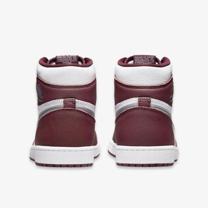 Air Jordan 1 Retro High OG 'Bordeaux' (2021) [555088-611] Athletic Basketball Sports Sneakers in Bordeaux / Metallic Silver - White for Unisex Adult Mens - AVBL MRKT (6)