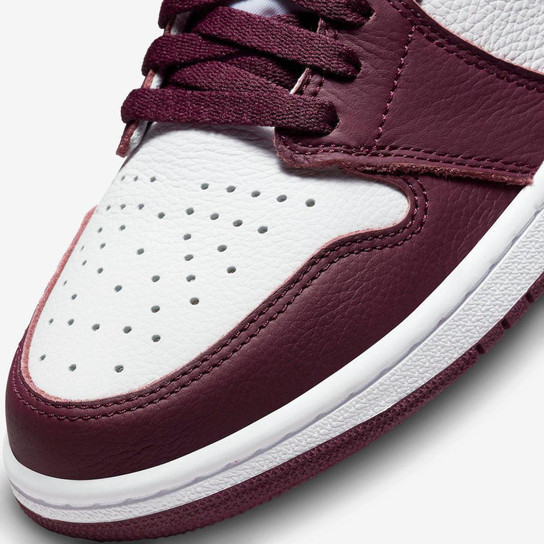 Air Jordan 1 Retro High OG 'Bordeaux' (2021) [555088-611] Athletic Basketball Sports Sneakers in Bordeaux / Metallic Silver - White for Unisex Adult Mens - AVBL MRKT (7)