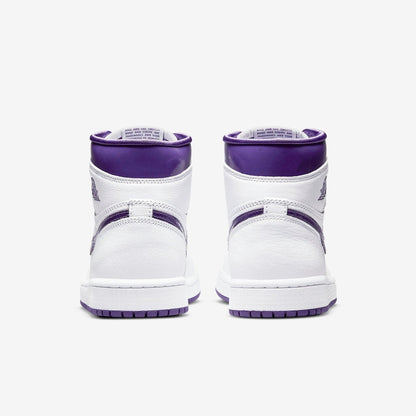 Air Jordan 1 Retro High OG 'Court Purple' (2021) (Womens) [CD0461-151] Athletic Basketball Sports Sneakers in White / Court Purple for Unisex Adult Female Ladies Girls WMNS - AVBL MRKT (6)