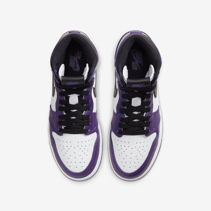 Air Jordan 1 Retro High OG 'Court Purple 2.0' (2020) (GS) [575441-500] Athletic Basketball Sports Sneakers in Court Purple / Black - White for Unisex Youth Kids Junior Boys Girls - AVBL MRKT (5)