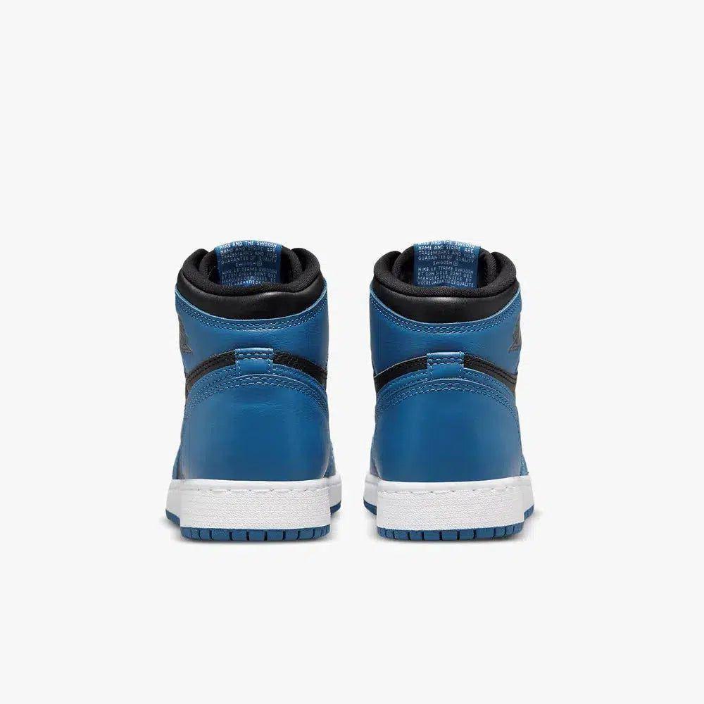 Air Jordan 1 Retro High OG 'Dark Marina Blue / Black' (2022) (GS) [575441-404] Athletic Basketball Sports Sneakers in Dark Marina Blue / Black - White for Unisex Youth Kids Junior Boys Girls - AVBL MRKT (6)