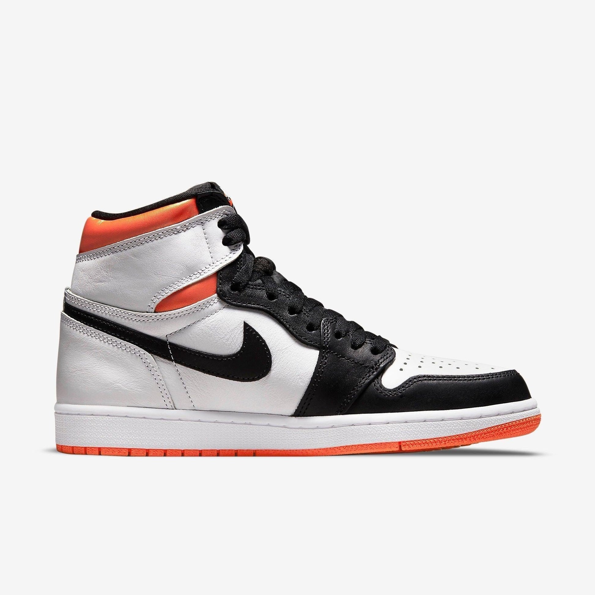Air Jordan 1 Retro High OG 'Electro Orange' (2021) [555088-180] Athletic Basketball Sports Sneakers in White / Black - Electro Orange for Unisex Adult Mens - AVBL MRKT (4)