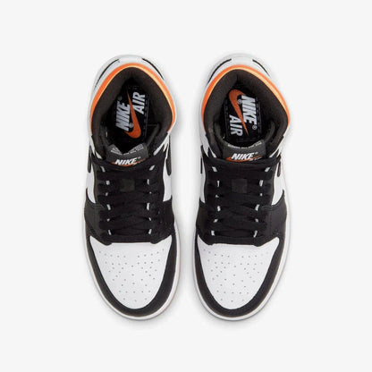 Air Jordan 1 Retro High OG 'Electro Orange' (2021) (GS) [575441-180] Athletic Basketball Sports Sneakers in White / Black - Electro Orange for Unisex Youth Kids Junior Boys Girls - AVBL MRKT (5)