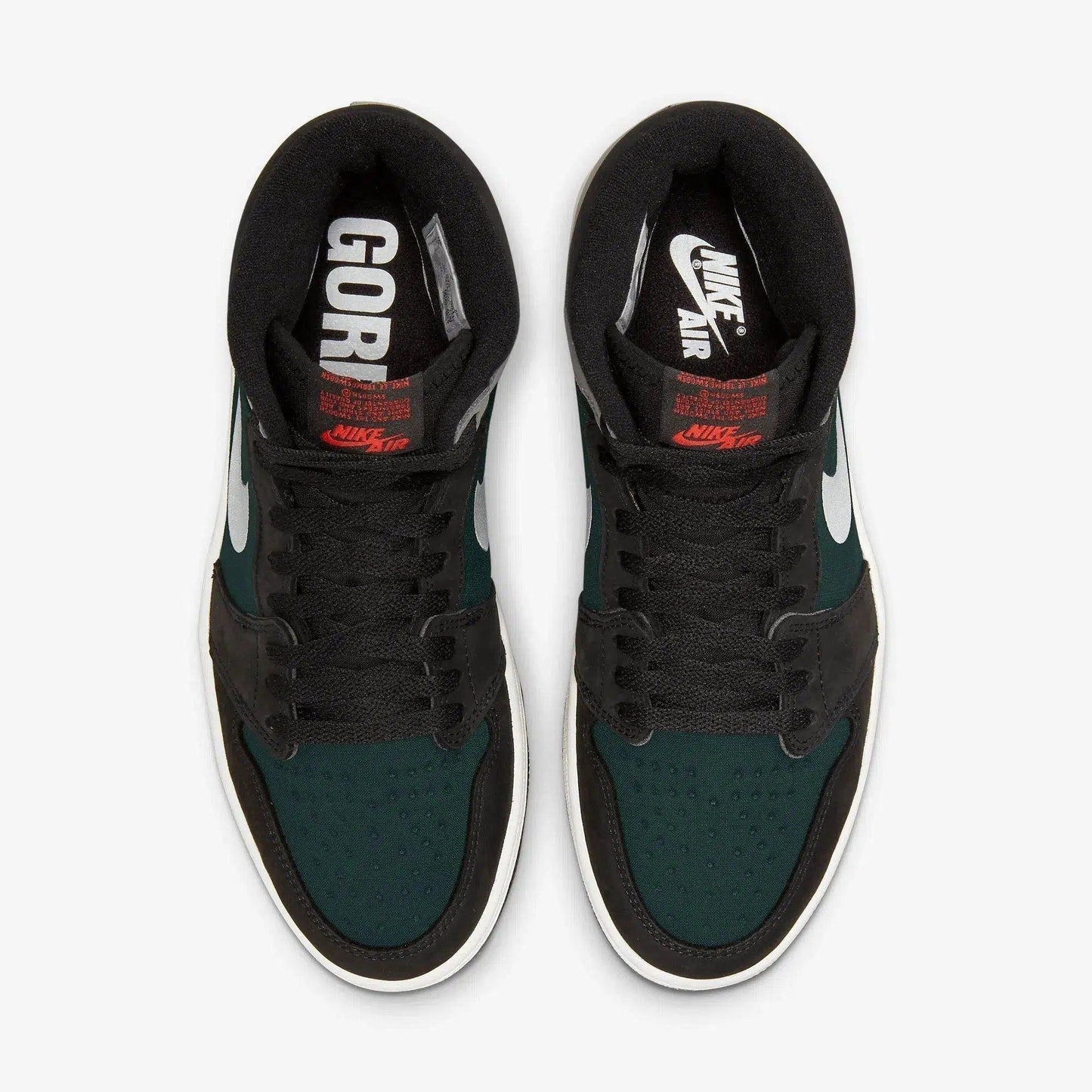 Air Jordan 1 Retro High OG Element x GORE-TEX 'Particle Grey' (2021) [DB2889-001] Athletic Basketball Sports Sneakers in Black / Chile Red - Particle Grey for Unisex Adult Mens - AVBL MRKT (5)