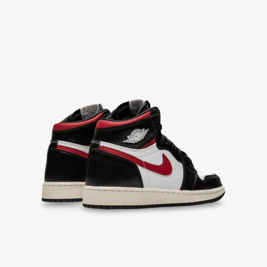 Air Jordan 1 Retro High OG 'Gym Red' (2019) (GS) [575441-061] Athletic Basketball Sports Sneakers in Black / Gym Red - White - Sail for Unisex Youth Kids Junior Boys Girls - AVBL MRKT (4)