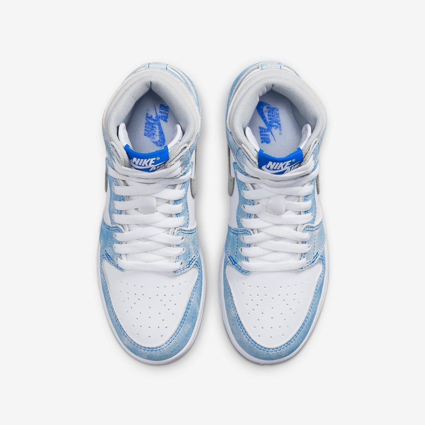 Air Jordan 1 Retro High OG 'Hyper Royal' (2021) (GS) [575441-402] Athletic Basketball Sports Sneakers in Hyper Royal / White for Unisex Youth Kids Junior Boys Girls - AVBL MRKT (5)