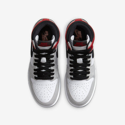 Air Jordan 1 Retro High OG 'Light Smoke Grey' (2020) (GS) [575441-126] Athletic Basketball Sports Sneakers in White / Black - Light Smoke Grey for Unisex Youth Kids Junior Boys Girls - AVBL MRKT (5)