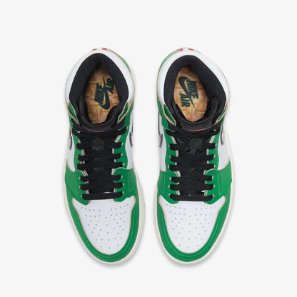 Air Jordan 1 Retro High OG 'Lucky Green' (2020) (Womens) [DB4612-300] Athletic Basketball Sports Sneakers in Lucky Green / Black - White - Sail for Unisex Adult Female Ladies Girls WMNS - AVBL MRKT (5)