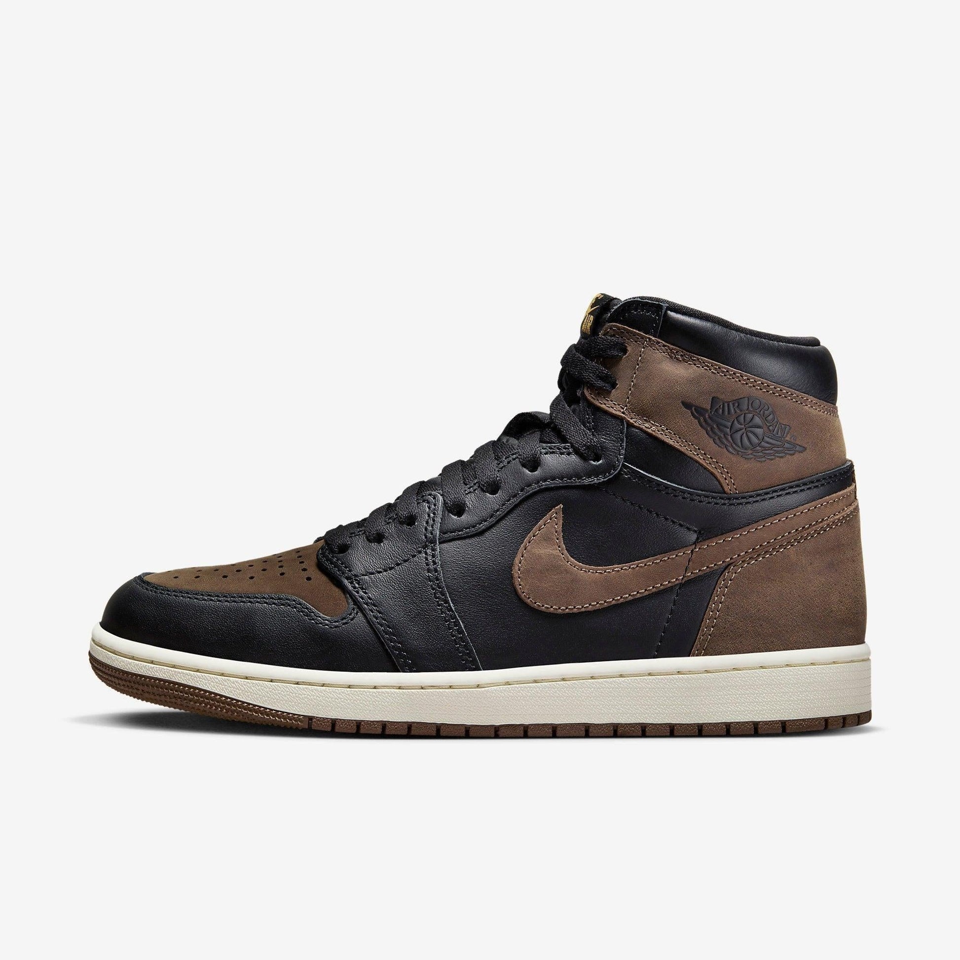 Air Jordan 1 Retro High OG 'Palomino' (2023) [DZ5485-020] Athletic Basketball Sports Sneakers in Black / Metallic Gold - Palomino - Sail for Unisex Adult Mens - AVBL MRKT (2)