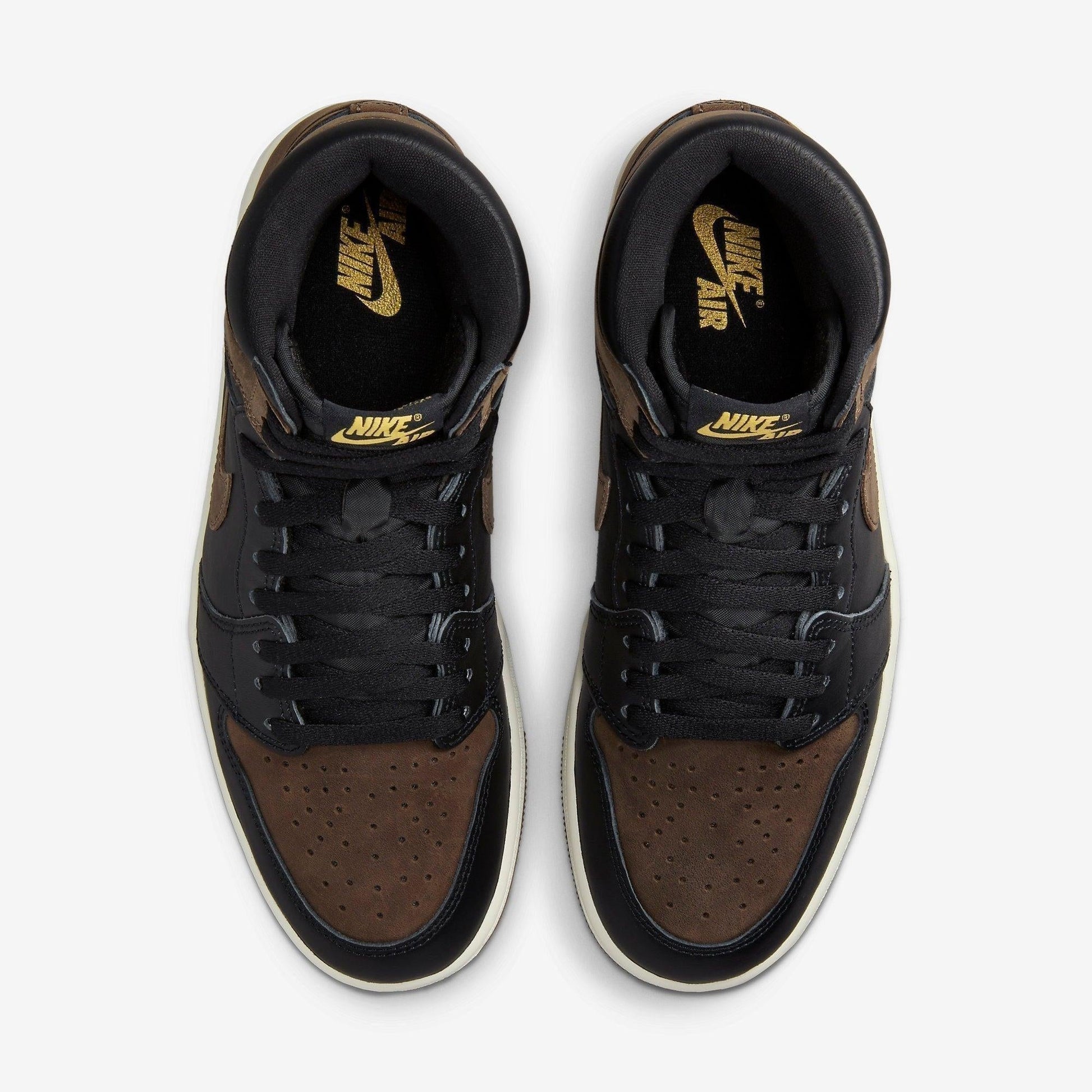 Air Jordan 1 Retro High OG 'Palomino' (2023) [DZ5485-020] Athletic Basketball Sports Sneakers in Black / Metallic Gold - Palomino - Sail for Unisex Adult Mens - AVBL MRKT (5)