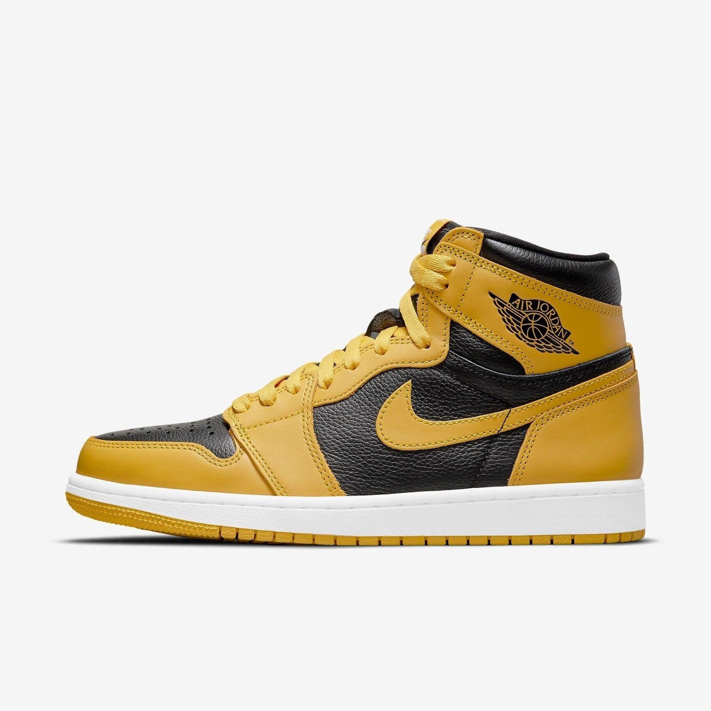 Air Jordan 1 Retro High OG 'Pollen' (2021) [555088-701] Athletic Basketball Sports Sneakers in Pollen / White - Black for Unisex Adult Mens - AVBL MRKT (2)