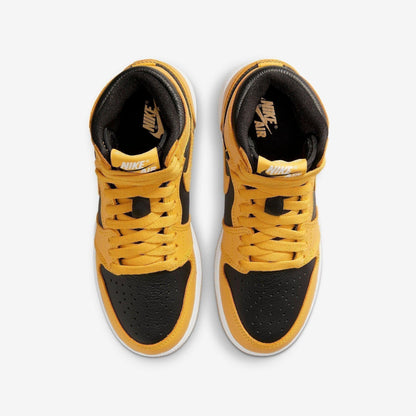 Air Jordan 1 Retro High OG 'Pollen' (2021) (GS) [575441-701] Athletic Basketball Sports Sneakers in Pollen / White - Black for Unisex Youth Kids Junior Boys Girls - AVBL MRKT (5)