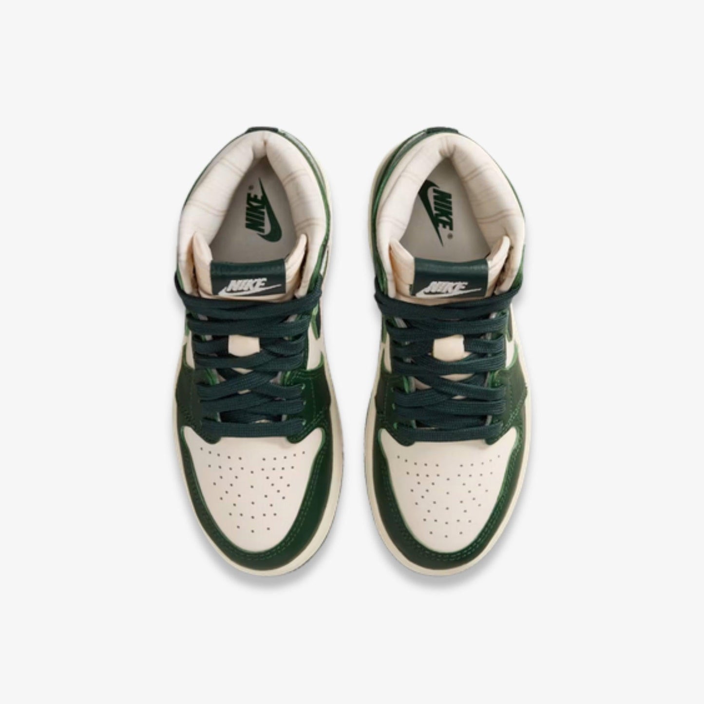 Air Jordan 1 Retro High OG 'Pro Green / Fir' (2025) (PS) [FD2597-101] Athletic Basketball Sports Sneakers in Pale Ivory / Pro Green - Fir for Unisex Little Kids Pre-School Boys Girls - AVBL MRKT (5)