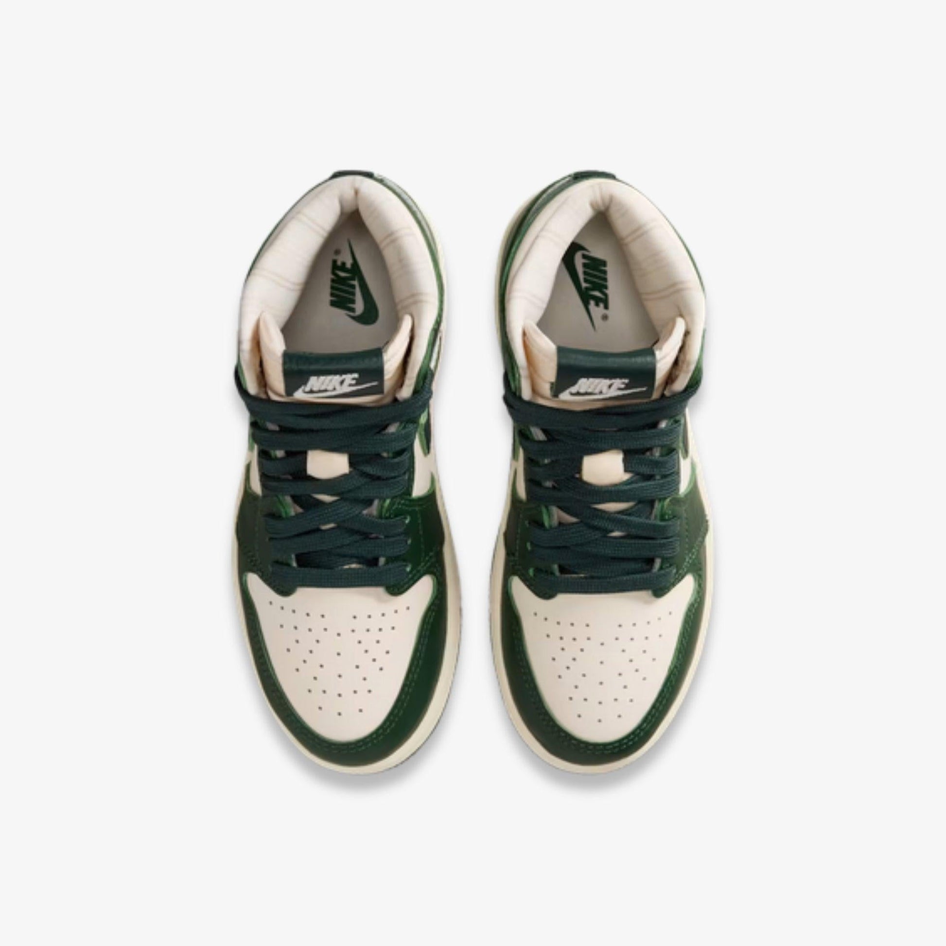 Air Jordan 1 Retro High OG 'Pro Green / Fir' (2025) (PS) [FD2597-101] Athletic Basketball Sports Sneakers in Pale Ivory / Pro Green - Fir for Unisex Little Kids Pre-School Boys Girls - AVBL MRKT (5)