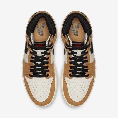 Air Jordan 1 Retro High OG 'ROTY / Rookie of The Year' (2018) [555088-700] Athletic Basketball Sports Sneakers in Golden Harvest / Black - Sail for Unisex Adult Mens - AVBL MRKT (5)