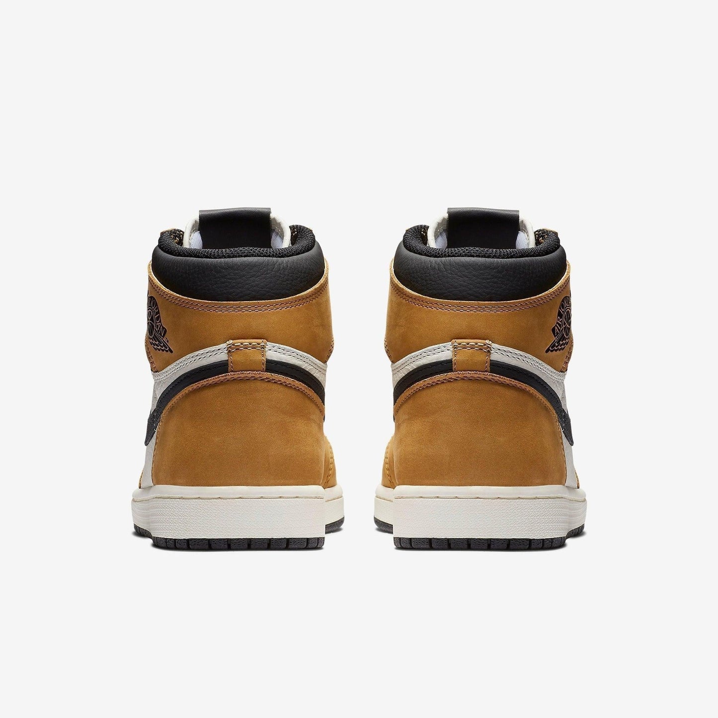 Air Jordan 1 Retro High OG 'ROTY / Rookie of The Year' (2018) [555088-700] Athletic Basketball Sports Sneakers in Golden Harvest / Black - Sail for Unisex Adult Mens - AVBL MRKT (6)