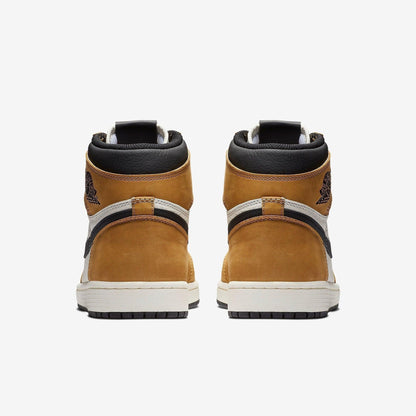 Air Jordan 1 Retro High OG 'ROTY / Rookie of The Year' (2018) [555088-700] Athletic Basketball Sports Sneakers in Golden Harvest / Black - Sail for Unisex Adult Mens - AVBL MRKT (6)