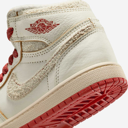 Air Jordan 1 Retro High OG 'Rare Air / Cinnabar' (2025) (PS) [FD2597-100] Athletic Basketball Sports Sneakers in Sail / Cinnabar - Light Bone for Unisex Little Kids Pre-School Boys Girls - AVBL MRKT (8)