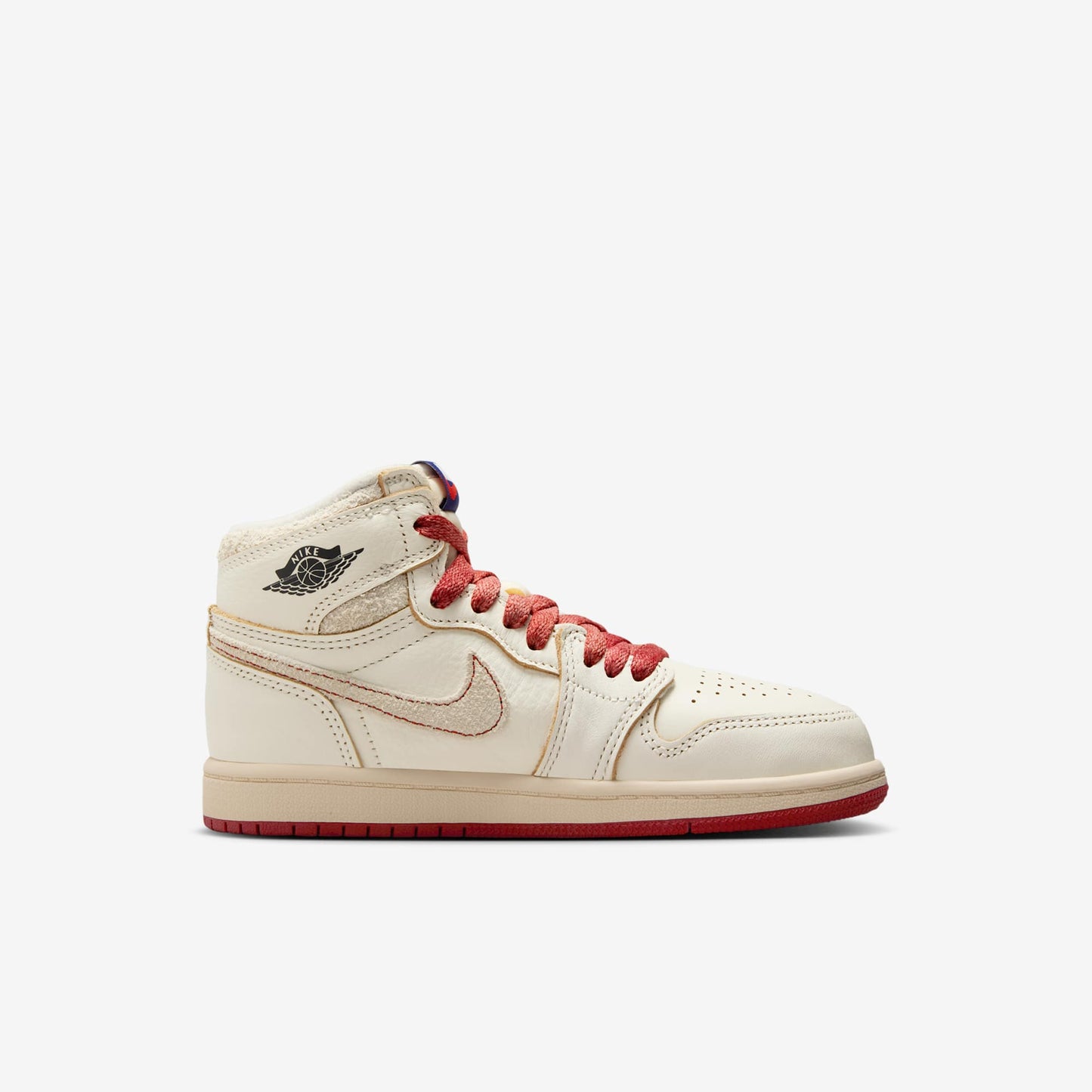 Air Jordan 1 Retro High OG 'Rare Air / Cinnabar' (2025) (PS) [FD2597-100] Athletic Basketball Sports Sneakers in Sail / Cinnabar - Light Bone for Unisex Little Kids Pre-School Boys Girls - AVBL MRKT (4)