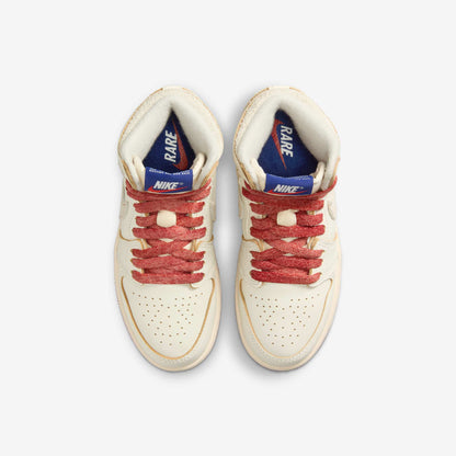 Air Jordan 1 Retro High OG 'Rare Air / Cinnabar' (2025) (PS) [FD2597-100] Athletic Basketball Sports Sneakers in Sail / Cinnabar - Light Bone for Unisex Little Kids Pre-School Boys Girls - AVBL MRKT (5)