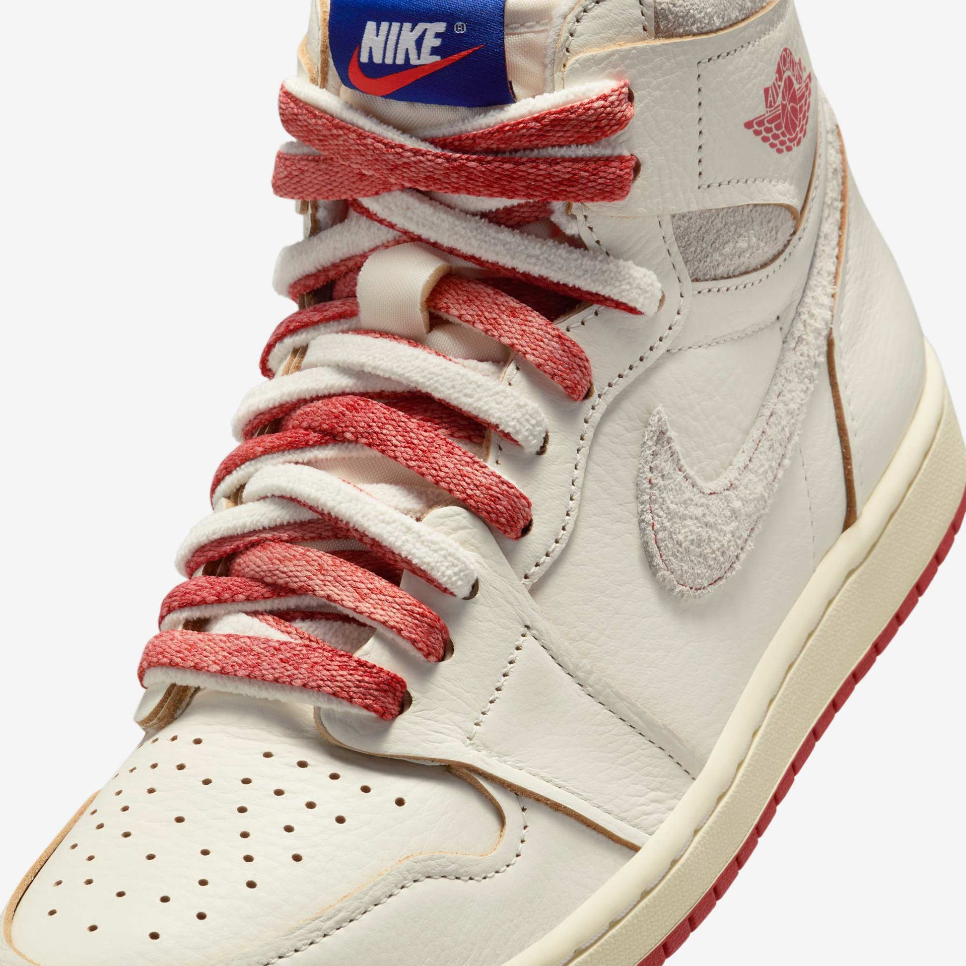 Air Jordan 1 Retro High OG 'Rare Air / Cinnabar' (2025) (Womens) [DB4612-100] Athletic Basketball Sports Sneakers in Sail / Cinnabar - Light Bone for Unisex Adult Female Ladies Girls WMNS - AVBL MRKT (7)