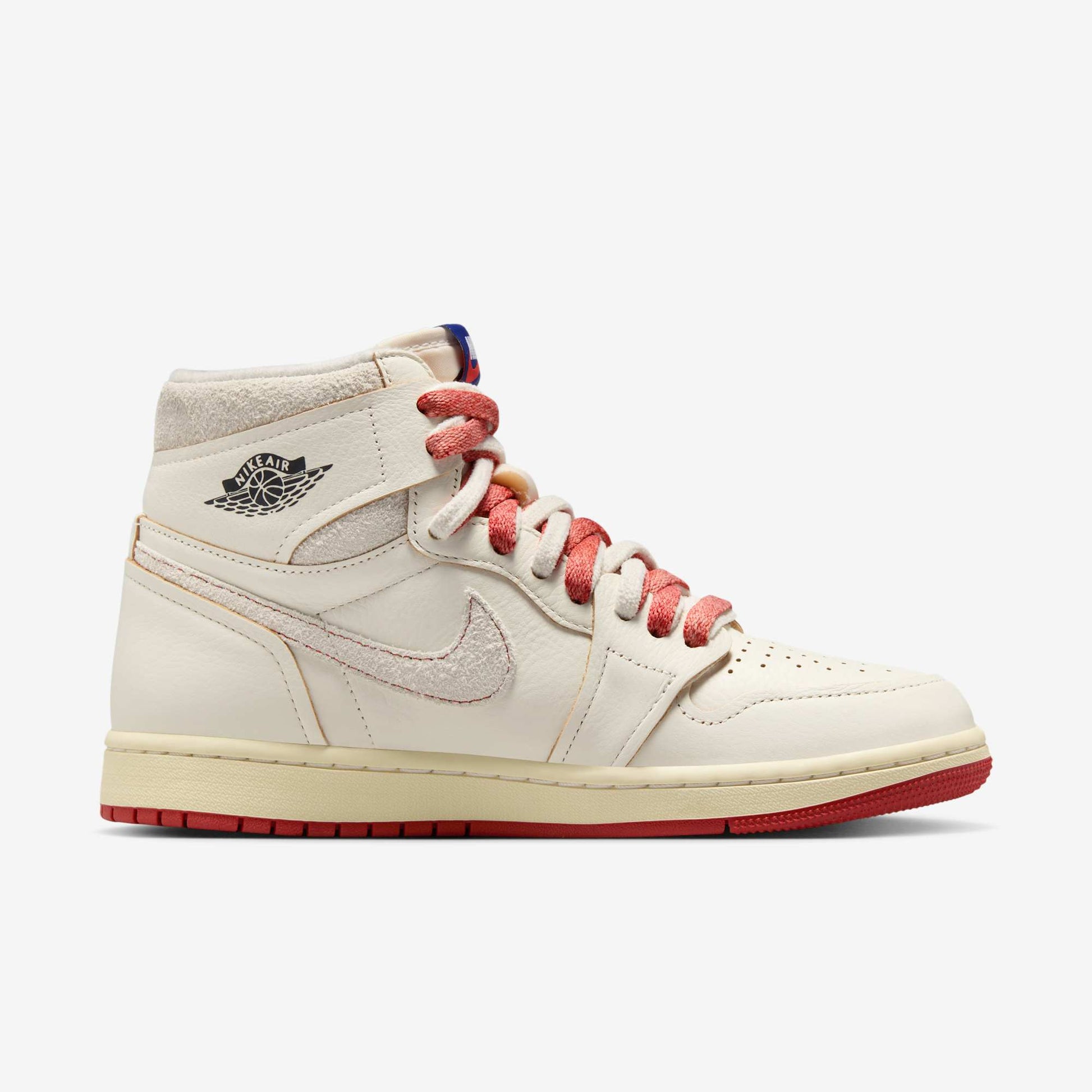 Air Jordan 1 Retro High OG 'Rare Air / Cinnabar' (2025) (Womens) [DB4612-100] Athletic Basketball Sports Sneakers in Sail / Cinnabar - Light Bone for Unisex Adult Female Ladies Girls WMNS - AVBL MRKT (4)