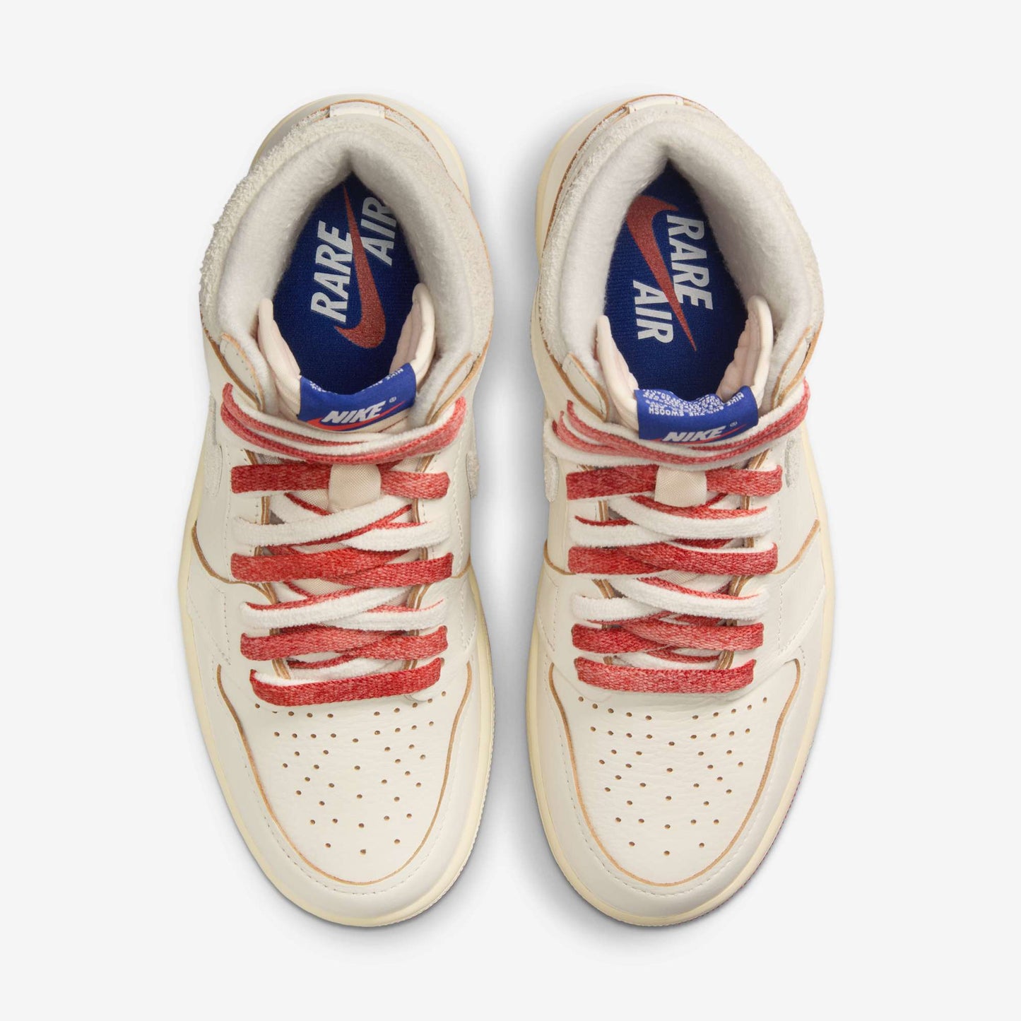 Air Jordan 1 Retro High OG 'Rare Air / Cinnabar' (2025) (Womens) [DB4612-100] Athletic Basketball Sports Sneakers in Sail / Cinnabar - Light Bone for Unisex Adult Female Ladies Girls WMNS - AVBL MRKT (5)