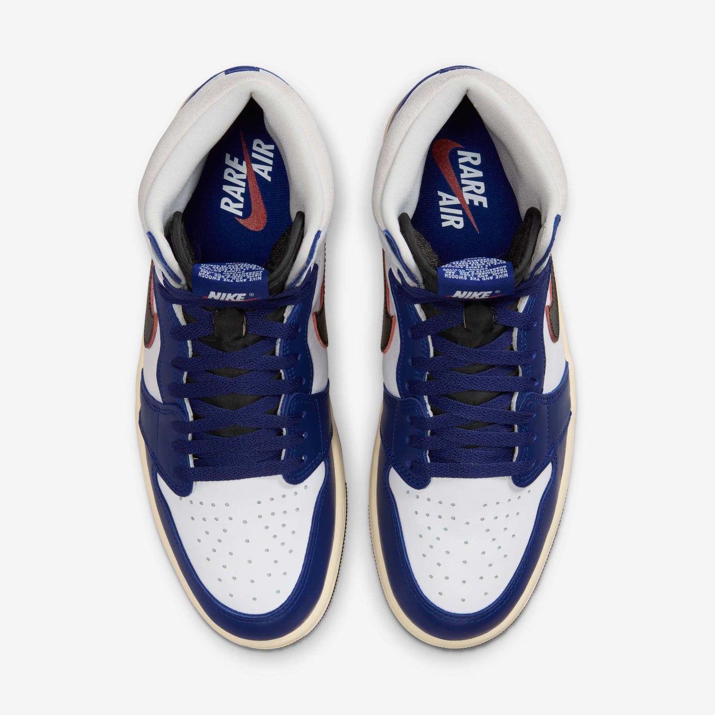 Air Jordan 1 Retro High OG 'Rare Air / Deep Royal Blue' (2025) [DZ5485-100] Athletic Basketball Sports Sneakers in White / Black - Neutral Grey - Deep Royal Blue for Unisex Adult Mens - AVBL MRKT (5)