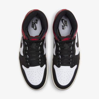 Air Jordan 1 Retro High OG 'Reimagined Black Toe' (2025) [DZ5485-106] Athletic Basketball Sports Sneakers in White / Varsity Red - Black for Unisex Adult Mens - AVBL MRKT (5)