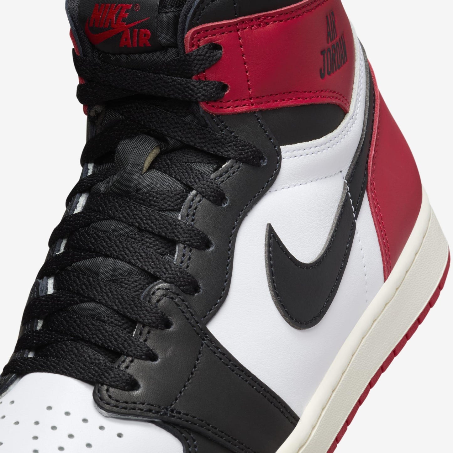 Air Jordan 1 Retro High OG 'Reimagined Black Toe' (2025) [DZ5485-106] Athletic Basketball Sports Sneakers in White / Varsity Red - Black for Unisex Adult Mens - AVBL MRKT (7)