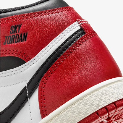 Air Jordan 1 Retro High OG 'Reimagined Black Toe' (2025) (PS) [FD1412-106] Athletic Basketball Sports Sneakers in White / Varsity Red - Black for Unisex Little Kids Pre-School Boys Girls - AVBL MRKT (8)