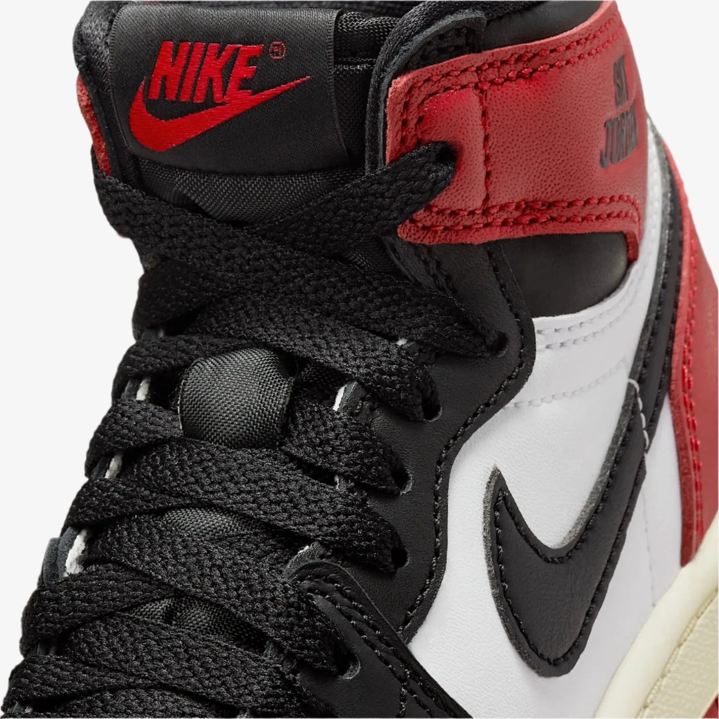 Air Jordan 1 Retro High OG 'Reimagined Black Toe' (2025) (PS) [FD1412-106] Athletic Basketball Sports Sneakers in White / Varsity Red - Black for Unisex Little Kids Pre-School Boys Girls - AVBL MRKT (7)